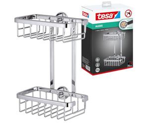 tesa Esteetic poubelle salle de bain, adhésif, acier inoxydable, design exceptionnel, garanti inoxydable, 160mm x 270mm x 220mm