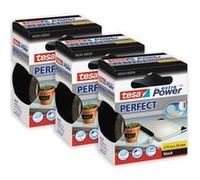 Lot 3 Rubans Adhésif Toilé Réparation Fixation Tesa Power Effect 2,75m X 38mm Noir