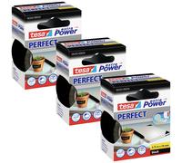 tesa EXTRA POWER PERFECT 56343-00500-04 Ruban adhésif toilé noir (L x l) 2.75 m x 38 mm 3 pc(s)