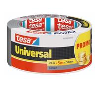 tesa extra Power Universal Ruban Adhésif Toile - Tenue extra forte - Duct Tape pour les Réparations, la Fixation, l'Étanchéité et plus Encore - Gris - 1 Rouleau - 30 m x 50 mm