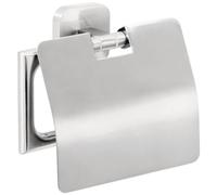 tesa Exxcellent stockeur papier toilette, adhésif, chromé, design chic, garanti inoxydable, 50mm x 50mm x 125mm