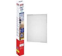 Tesa 55214 Insect Stop Cadre Pliable en Aluminium - Moustiquaire Télescopique pour Fenêtres avec Cadre en Aluminium - Blanc - 80 cm x 80 cm jusqu'à 140 cm x 140 cm 55214