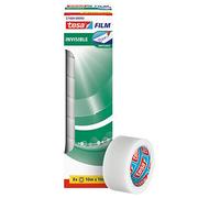 tesa Film Invisible - Ruban adhésif mat invisible - Résistant au vieillissement et aux déchirures - 10 m x 19 mm - Lot de 8
