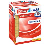 tesafilm Ruban Adhésif Transparent - Résistant au Vieillissement et au Déchirement - Rubans avec grande adhérence, 66 m x 15 mm - Pack de 10 Rubans