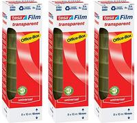 tesa Film Transparent bureau Boîte mit 8 stores - 10m:19mm 3 Boxen