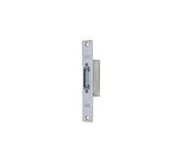 TESA ASSA ABLOY Gâche électrique à encastrer, têtière courte C, acier inoxydable, 12 V, mode normal avec déverrouillage manuel, pour portes en bois ou menuiserie métallique
