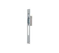 TESA Gâche électrique à encastrer, têtière longue LB basculante, acier inoxydable, 12 V, automatique avec déverrouillage manuel, pour portes en bois ou menuiserie métallique