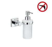 Tesa - Hukk Distributeur de savon, métal chromé, pose facile sans perçage (40255-00000-00)