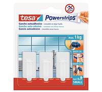 Tesa I25595 Lot de 3 Crochets petits avec 4 bandes