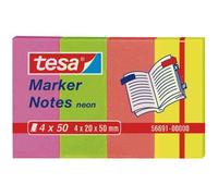TESA 56691 Post-it Rectangle Multicolore 50 feuilles Auto-adhésif