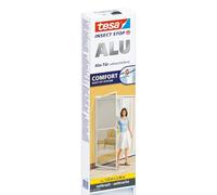 Tesa Insect Stop Cadres ALU COMFORT pour Portes - Moustiquaire avec Cadre en Aluminium pour Portes-fenêtres & Clear View - Anthracite, 120 cm x 240 cm
