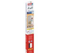 Tesa Insect Stop Cadres Alu Comfort pour Portes - Moustiquaire avec Cadre en Aluminium pour Portes-fenêtres & Clear View - Blanc, 120 cm x 240 cm