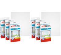 tesa INSECT STOP H&L Fly Screen Windows - Moustiquaire pour fenêtre - avec ruban crochet, pouvant être coupé à la taille - 3x 110 cm x 130 cm - Blanc (Lot de 2)