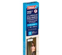 tesa Moustiquaire cadre ALU COMFORT Insect Stop – Portes-fenêtres Clear View Anthracite 120 x 240 cm