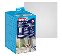 tesa INSECT STOP Moustiquaire Anti-pollen/Anti-insectes Premium 150x180 cm | Protection transparente contre les insectes et le pollen - À découper avec bande auto-agrippante et adhésive puissant