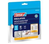 tesa INSULATION Calfeutrer - Joint mousse pour isoler les fentes dans la maison, adhésif - Blanc - 10 m x 9 mm x 5,5 mm
