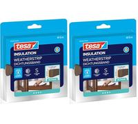 tesa INSULATION Calfeutrer S - Joint mousse PE pour isoler les fentes dans la maison, autocollant - Marron - 6 m x 9 mm x 4 mm (Lot de 2)