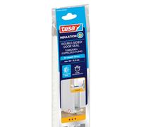 tesa Insulation Coupe-Courant d'air pour sols Lisses - Joint de Porte découpable pour protéger des Courants d'air - Blanc - 95 cm x 25 mm, à raccourcir