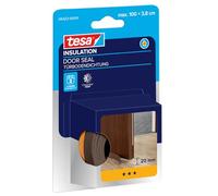 tesa INSULATION Joint de porte - Joint mousse autocollant pour sol de porte - Joint de porte de chambre pour protection contre le froid, les courants d'air, la poussière et l'humidité - Marron-1mx38mm
