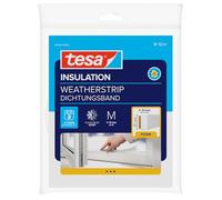 tesa INSULATION Ruban d'étanchéité - Mousse - 10 m x 25 mm x 5,5 mm - Blanc | Joint en mousse adhésif pour l'isolation des fenêtres et des portes - Protection contre le froid et la chaleur