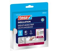 tesa Bande d'étanchéité INSULATION S - Joint en caoutchouc autocollant blanc 6 m x 9 mm x 4 mm