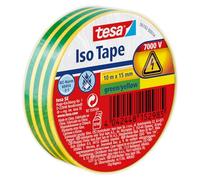 tesa 56192-00014-22 Ruban isolant vert, jaune (L x l) 10 m x 15 mm