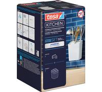tesa KITCHEN Porte-ustensiles blanc en plastique