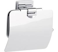 Tesa Klaam porte rouleau wc avec couvercle, métal chromé, adhésif, technologie sans percer 40259-00000-00