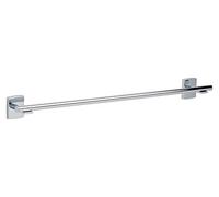 tesa® Klaam Porte Serviette, Métal Chromé, adhésif, technologie sans Percer, 60mm x 646mm x 73mm