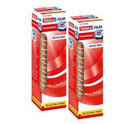 tesa Lot de 10 rouleaux de film transparent, 10 m x 15 mm, 2 x 10 rouleaux.