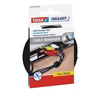 TESA On & Off 55239-00-00 Collier de serrage auto-agrippant pour grouper partie velours et partie agrippante (L x l) 5000 mm x 10