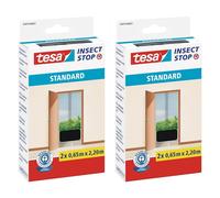 tesa Lot de 2 Moustiquaires Insect Stop STANDARD pour Portes 2 x 0,65 x 2,20m Anthracite