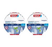 Tesa Lot De 2 Powerbonds Adhésif Double Face De Fixation Pour Carrelage Et Métal 19mm X 5m