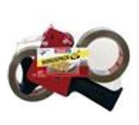 TESA Lot de 2 Rouleaux adhésifs 66 m x 50 mm - Marron + Dévidoir