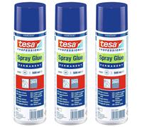 Tesa Lot De 3 Colles En Aérosol Permanent 500 Ml