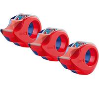 TESA Lot de 3 mini dévidoirs transparents