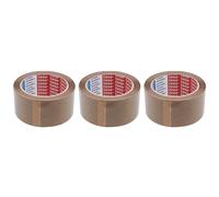 tesa Lot de 3 Rubans adh¿sif d'emballage Acrylic Silencieux 4024 en PP 50 mm x 66 m Marron