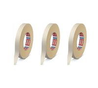 tesa Lot de 3 Rubans adhésif toilé 4541 - 15 mm x 50 m blanc ecru