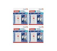 Tesa Lot De 4 Powerstrips Lot De 2 Clous Adhésif Ajustable Pour Carrelage Et Métal 4 Kg