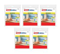 tesa Lot de 5 Calfeutrers Mousse Portes & Fenêtres 10m x 9mm x 6mm blanc