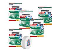 Tesa Lot de 5 rouleaux de film invisible 33 m x 19 mm