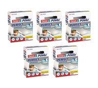 TESA Lot de 5 Rubans toilé adhésif Extra power 19 mm x 2,75 m Blanc