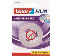 Tesa Lot de 6 films adhésifs indéchirables à la main Transparent 19 mm x 25 m