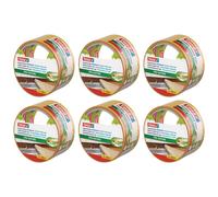 Tesa Lot De 6 Rouleaux Adhésif Double Face Pro Nature 5mx50mm Sols Tapis