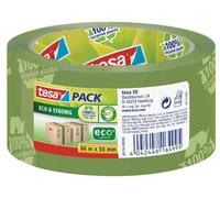 tesa Lot de 6 tesapack ruban adhésif emballage Eco & Strong, 50 mm x 66 m