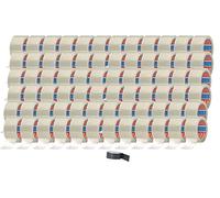 tesa Lot de 72 rouleaux de ruban adhésif d'emballage transparent transparent de 66 m : 50 mm