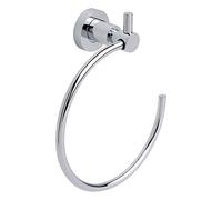 Tesa Loxx Anneau porte serviette salle bain, finition brillante métal chromé, adhésif, technologie sans percer TE40280-00000-00