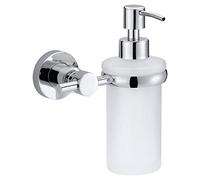 tesa® Loxx Distributeur de savon, finition brillante métal chromé, adhésif, technologie sans percer