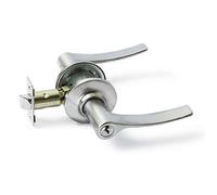 TESA Manivelle Barcelona avec verrou et cylindre, Chrome mat
