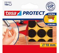 tesa Patin en feutre marron (Ø) 18 mm 16 pc(s)